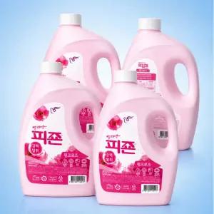 피죤 섬유유연제 핑크로즈 3100ml x 4개