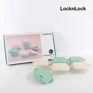 선물세트 300ml x 6개입반찬통 햇쌀밥용기