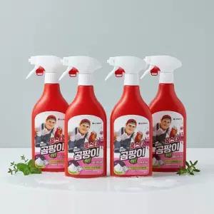 홈스타 맥스프레쉬 뿌리는 곰팡이 싹 곰팡이 제거제(락스함유) 500ml 4개