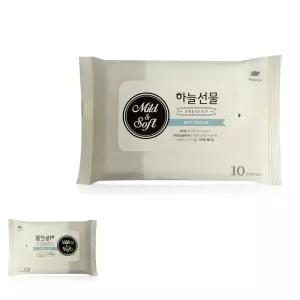 뮤 저자극 순수한 피톤치드 하늘선물 10매 국산 물티슈휴대용