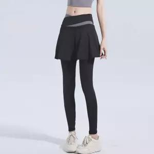 여성 다용도 스포츠 필라폴웨어 일체형 치마 레깅스