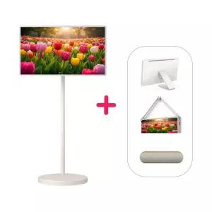 LG전자 32LX6BEGAA + XT7S 스탠바이미 2 MAX + 2종(원클릭스탠드,벽걸이스트랩) + 전용 스피커