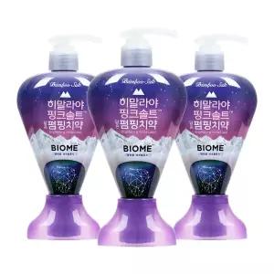 히말라야핑크솔트 바이옴 펌핑치약 285g X 3개 .