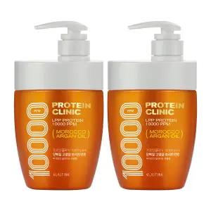 엘라스틴 프로틴클리닉 고영양 단백질 트리트먼트 700ml X 2개 .