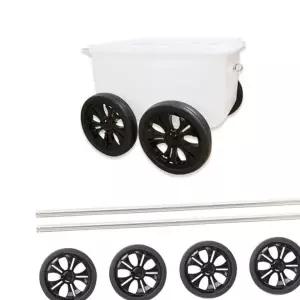 해루질 조과통 바퀴 20cm 4p + 스텐봉2p 세트