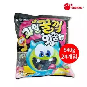 오리온과일꿀꺽 왕꿈틀이 840g/35g*24봉지/복숭아