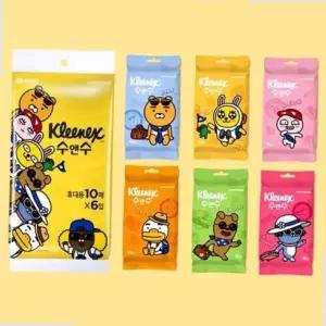카카오프렌즈 유한킴벌리 크리넥스 휴대용 물티슈