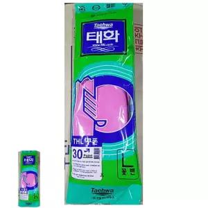 고무장갑 고무장갑(꽃밴L분홍색 태화)X10