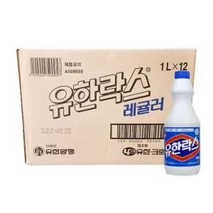 유한락스 레귤러 1L 한박스