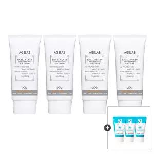 에이지랩 (4개) 스네일 뮤신 선크림 70ml +소다클폼30ml 3개 증.정