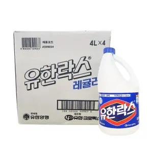 유한락스 레귤러 4L 한박스