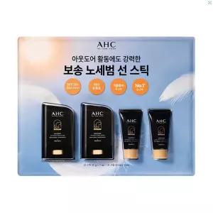 AHC 마스터즈 휴대용 선스틱22g 2개 선크림 10g 2개 보송 강력차단