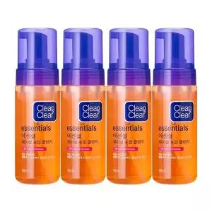 클린앤클리어 에센셜 훼이셜 포밍 클렌저 150ml 4개