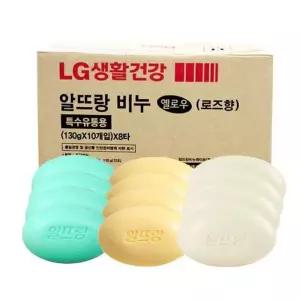 비누 알뜨랑 업소용 화이트 그린 130gx80개