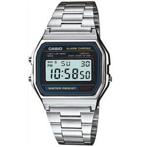 CASIO 메탈전자 A158WA-1 절전형전지 스텐레스밴드