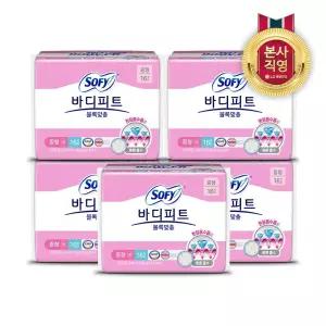 쏘피 바디피트 볼록맞춤 중형 16P x 5개(총 80입)