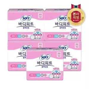 [엘지생활건강]쏘피 바디피트 볼록맞춤 중형 16P x 5개