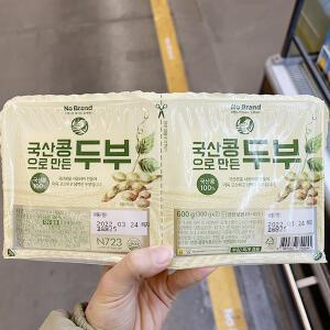 국산콩 두부 300gx2입 x 2개