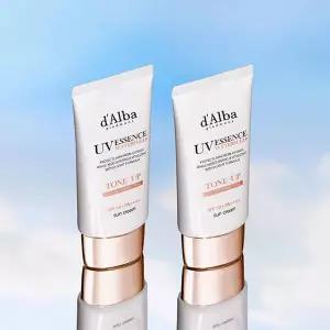 [달바]워터풀 톤업 선크림 50ml + 50ml / 혼합자차 자연스러운 핑크빛 광채 / 생기톤업 선크림