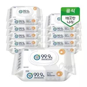 클린 손소독티슈 프라임 캡형 60매 10팩