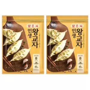 올반 얇은피 인생 왕교자 만두 1.05kg x 2개 / 냉동 만두