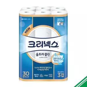 [하프클럽/베스트쇼핑]크리넥스 울트라클린 3겹데코 25m 30롤 x2개