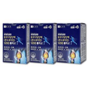 [종근당]관절연골엔 뮤코다당단백 콘드로이친 1200mg 비타민D 비타민K 망간 3개
