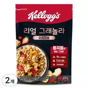 켈로그 리얼 그래놀라 오리지널 시리얼 400g x 2개