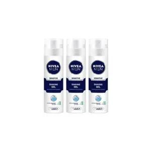 니베아 맨 센시티브 쉐이빙젤 200ml 3개 면도젤
