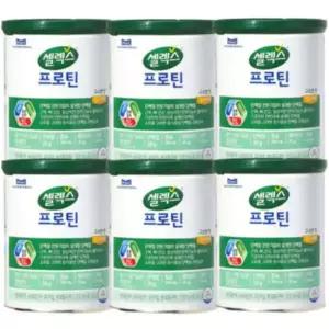 셀렉스 프로틴 고소한맛 304g 6캔 / 단백질 필수아미노산 보충제 헬스