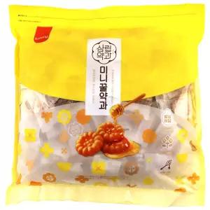(빠르미쇼핑) 삼립 미니꿀약과 1kg 미니 삼립꿀약과 대용량간식 옛날 전통 과자