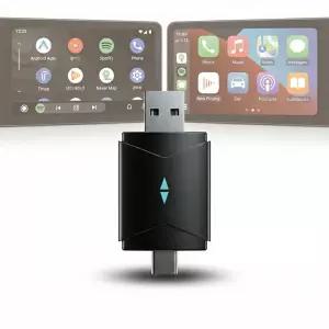 나비 차량용 무선 안드로이드 오토 카플레이 어댑터 USB 블루투스 동글 NV65-AAC1