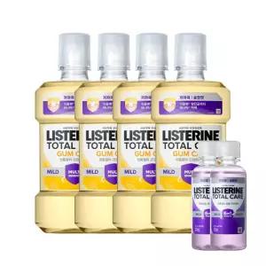 리스테린 토탈 검케어 마일드 750ml 4개 (토탈케어 마일드 100ml 2개)