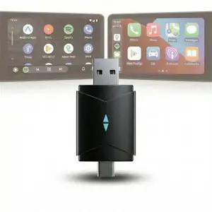 나비 NV65-AAC1 무선 Wi-Fi 블루투스 5.2 USB-A,C 듀얼 안드로이드오토 카플레이 어댑터 유선을 무선으로