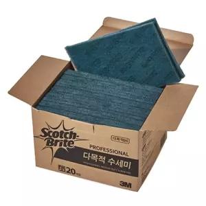 96다용도수세미(3M)x20장/주방/부엌/키친/설거지/설겆이/업소용/식당/음식점/레스토랑/강력/대용량/수세미