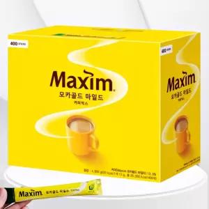 맥심 모카골드 마일드 커피믹스 스틱 대용량 400개입, 1개