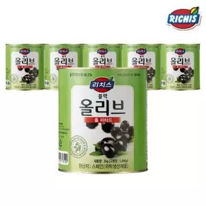리치스 블랙 올리브 홀 3kg x 6개