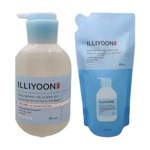 일리윤 세라마이드 아토 6.0 탑투토 워시 본품 500ml + 리필 500ml 올인원 바디워시 1