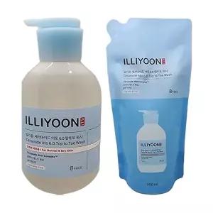 [셀러허브 1]일리윤 세라마이드 아토 6.0 탑투토 워시 본품 500ml + 리필 500ml 올인원 바디워시 1 (47587
