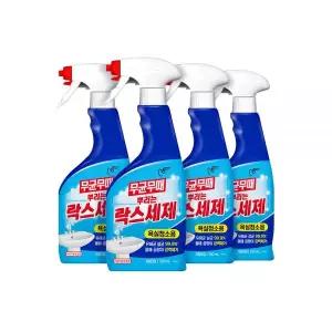 피죤 무균무때 뿌리는 락스세제 750ml X 4개