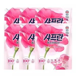 [텐바이텐]샤프란 핑크센세이션 섬유유연제 2.1L 리필 6개