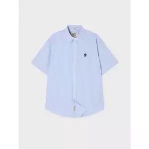 [후아유](마산점)Steve Seersucker Loose-fit Shirts / WHYWG2512F