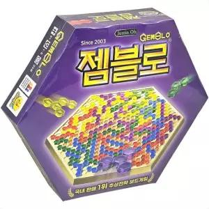 오너클랜 젬블로 두뇌 발달 보드게임 가족용 창의력 사고력 퍼즐 블록 전략형 공간 지각 놀이 교구