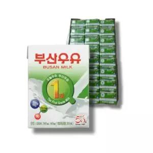 부산우유 멸균우유 200ml 24개 1등급 원유 HACCP인증