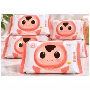 순둥이 베이직 무향엠보싱 물티슈 캡형 80매 10팩