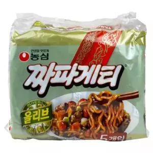 농심 올리브 짜파게티 짜장봉지라면 5개입 8팩 멀티팩