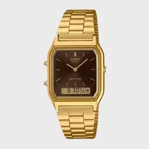 [텐바이텐]CASIO 카시오 AQ-230GA-5A 골드 빈지티 레트로 아날로그 손목시계