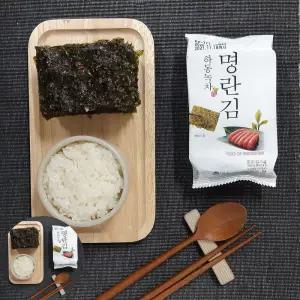성경녹차김 (벌크)소금대신 명란 뿌린 하동녹차 명란김 24봉 6g