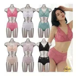[오모떼] 메쉬몰드풀커버 빅사이즈 브라팬티 12종세트 95C/D컵까지