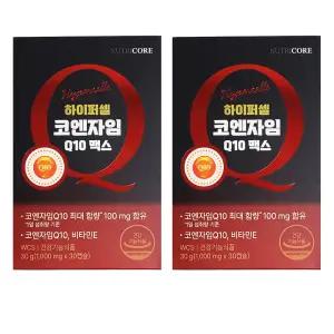 뉴트리코어 하이퍼셀 코엔자임 Q10 맥스 항산화 혈압 낮추는 도움 30캡슐, 2개 CB